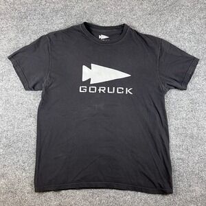 Goruck T Shirt Mens L/XL Black Logo Rucking Hiking Lightweight Tri Blend
